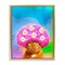 Stupell Industries Groovy Daisy Wig Cat Framed Floater Canvas Wall Art Design by Michael Quackenbush